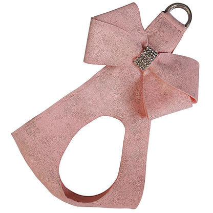 Susan Lanci Designs Puppy Pink Glitzerati Nouveau Bow Step In Harness