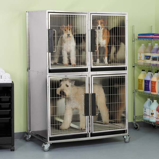 PS  Mod Kennel Cage 3 Unit SS