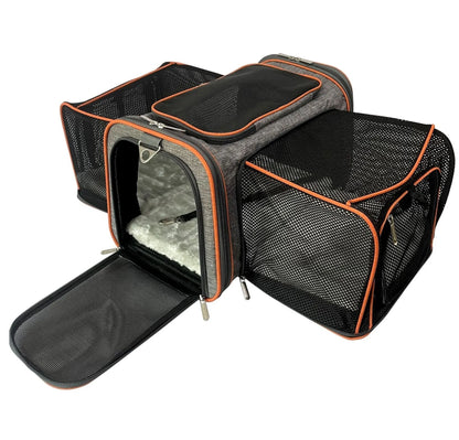 Mr. Peanut's Diamond Series Double Expandable Pet Carrier