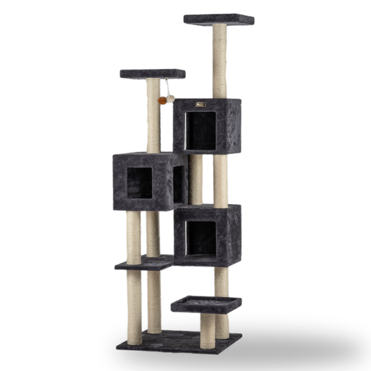 Cat Tower. Giant Real Wood Cat Tower for Multiple Cats