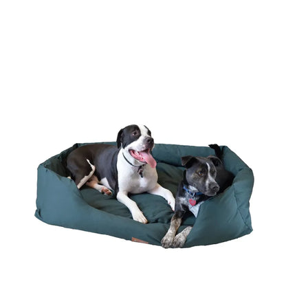 Armarkat Bolstered Dog Bed, Anti-Slip Pet Bed, Laurel Green