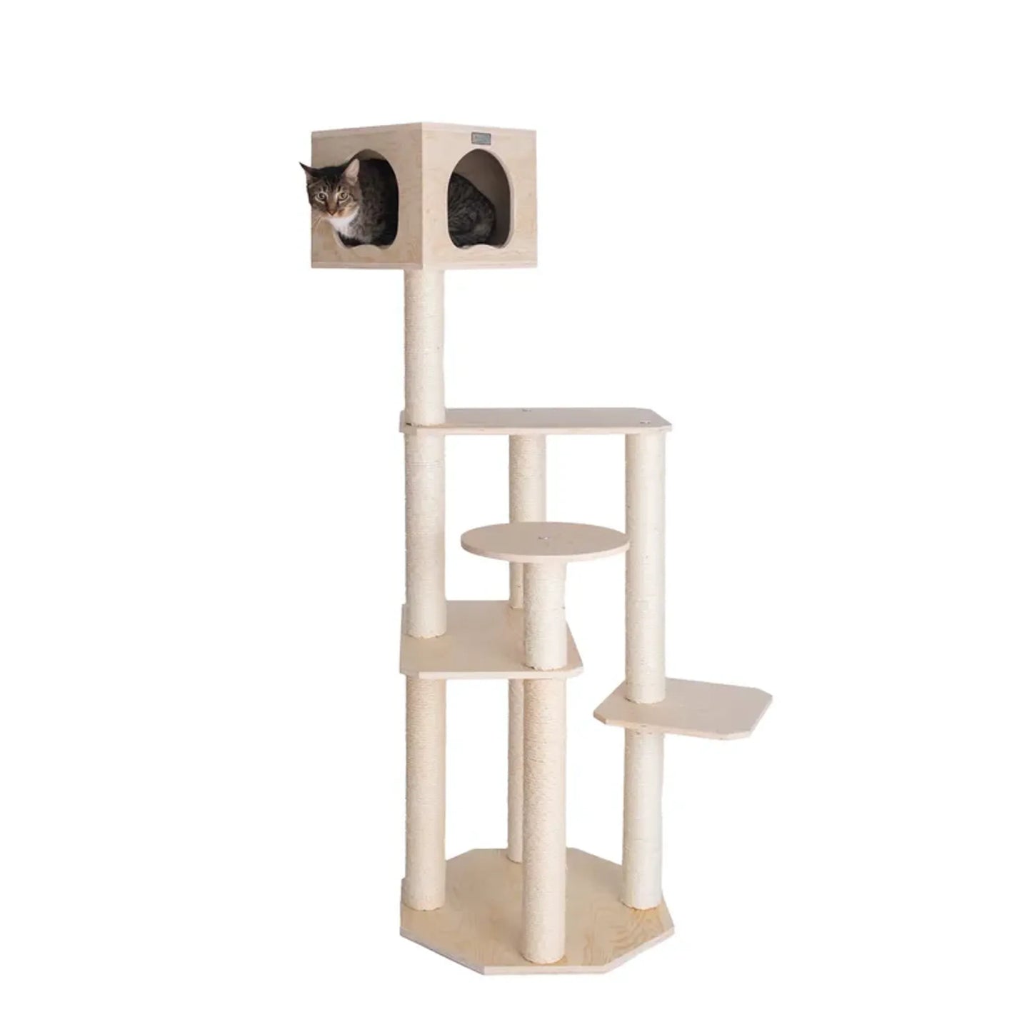 Armarkat Premium Scots Pine 69-Inch Cat Tree W Five Levels