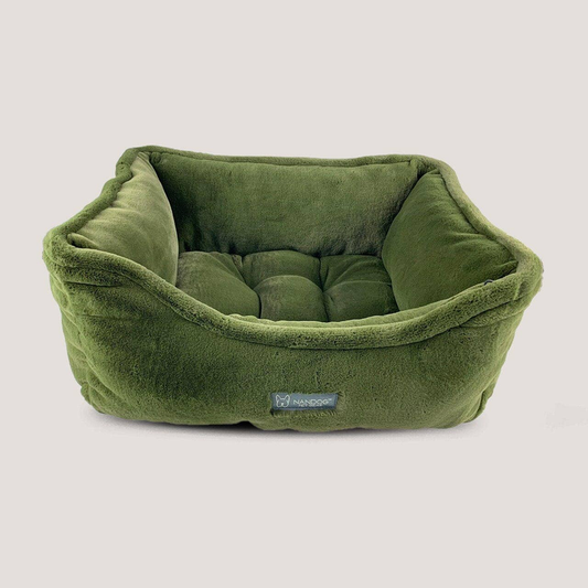 NANDOG Cloud Reversible Pet Bed -OLIVE GREEN