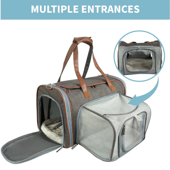 Mr. Peanut's Gold Series Big Apple Xl Expandable Pet Carrier